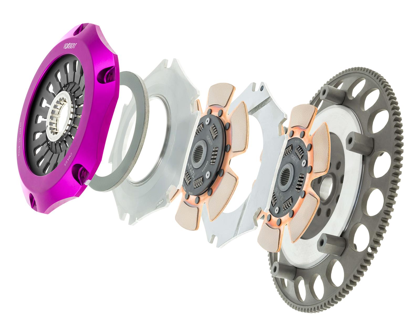 Exedy 2005-2005 Saab 9-2X Aero H4 Hyper Compe-D Twin Cerametallic Clutch Sprung Center Disc thumbnail 2