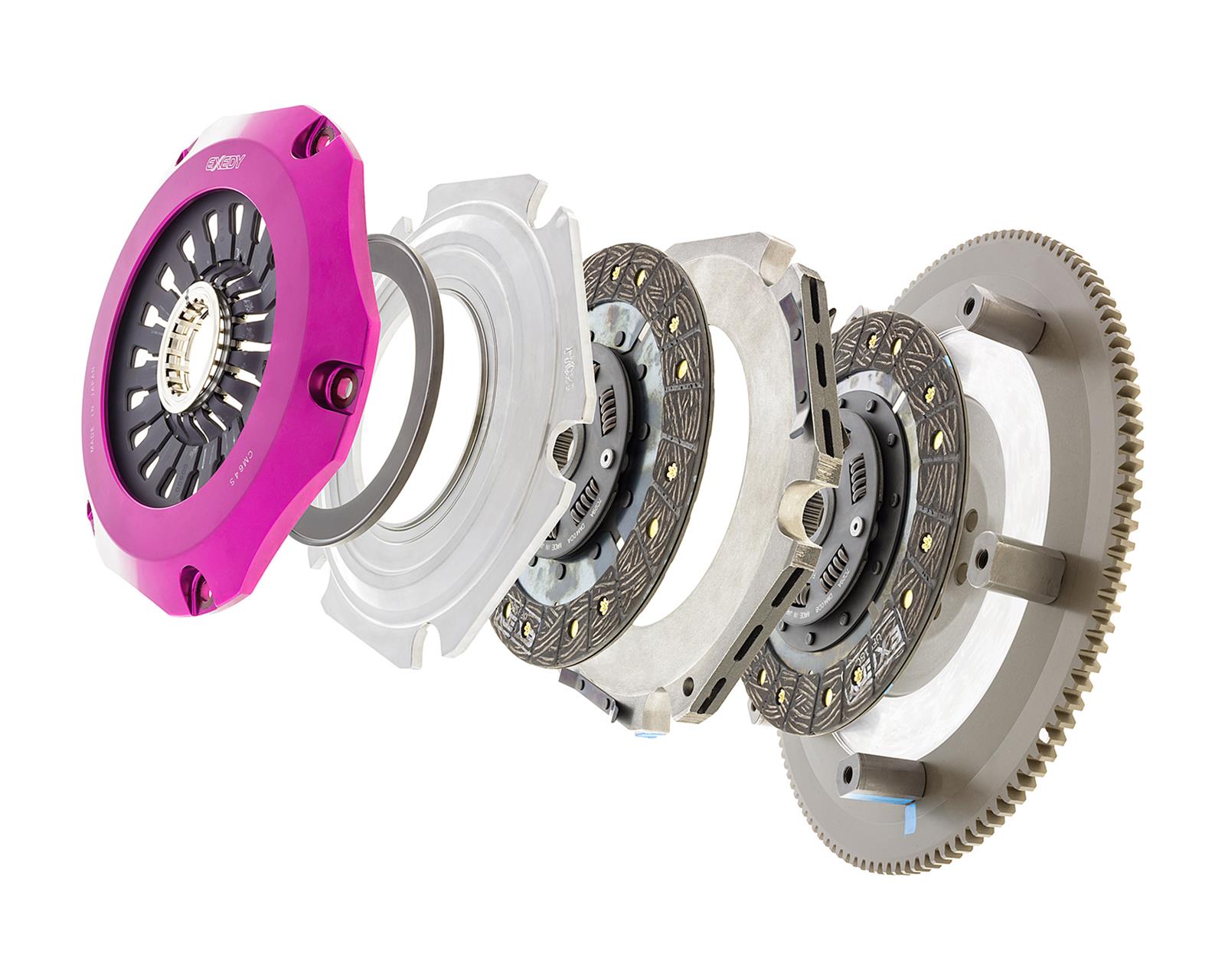 Exedy 04-17 Subaru WRX STI EJ255/EJ257 2.5L Twin-Organic Clutch Kit thumbnail 2
