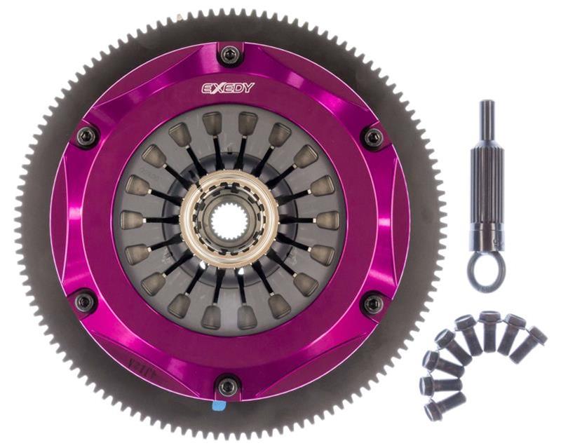 Exedy 2004-2014 Subaru Impreza WRX STI H4 Hyper Triple Cerametallic Clutch Rigid Disc Pull Type thumbnail 2