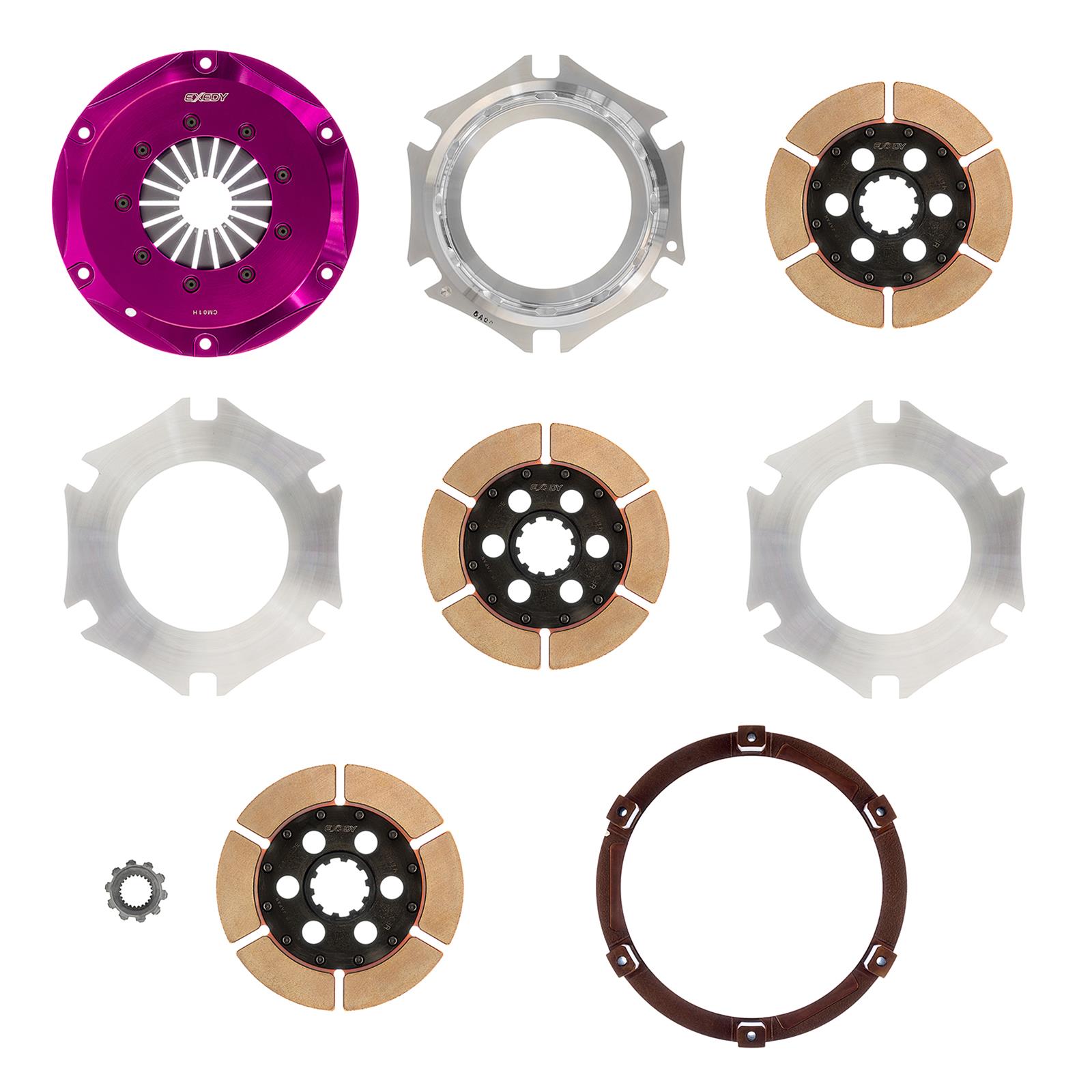 Exedy Universal Builder Series Triple Metallic Clutch Does NOT Incl FW Req. Custom Clutch Actuation thumbnail 2