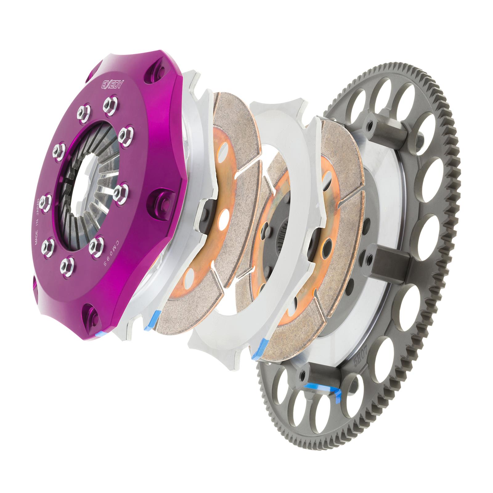 Exedy 92-01 Acura Integra LS 1.8L Hyper Compe-R Twin Cerametallic Clutch Rigid Disc Push Type Cover thumbnail 2