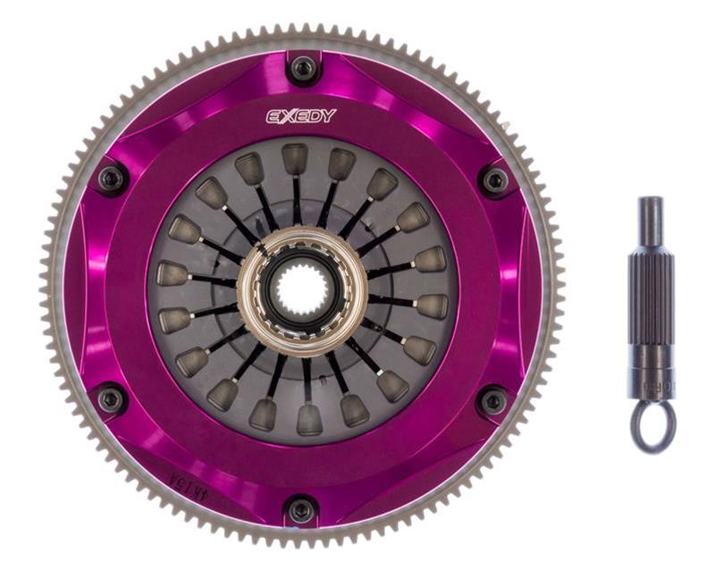 Exedy 2008-2015 Mitsubishi Lancer Evolution GSR L4 Hyper Twin Cerametallic Clutch Sprung Disc thumbnail 2