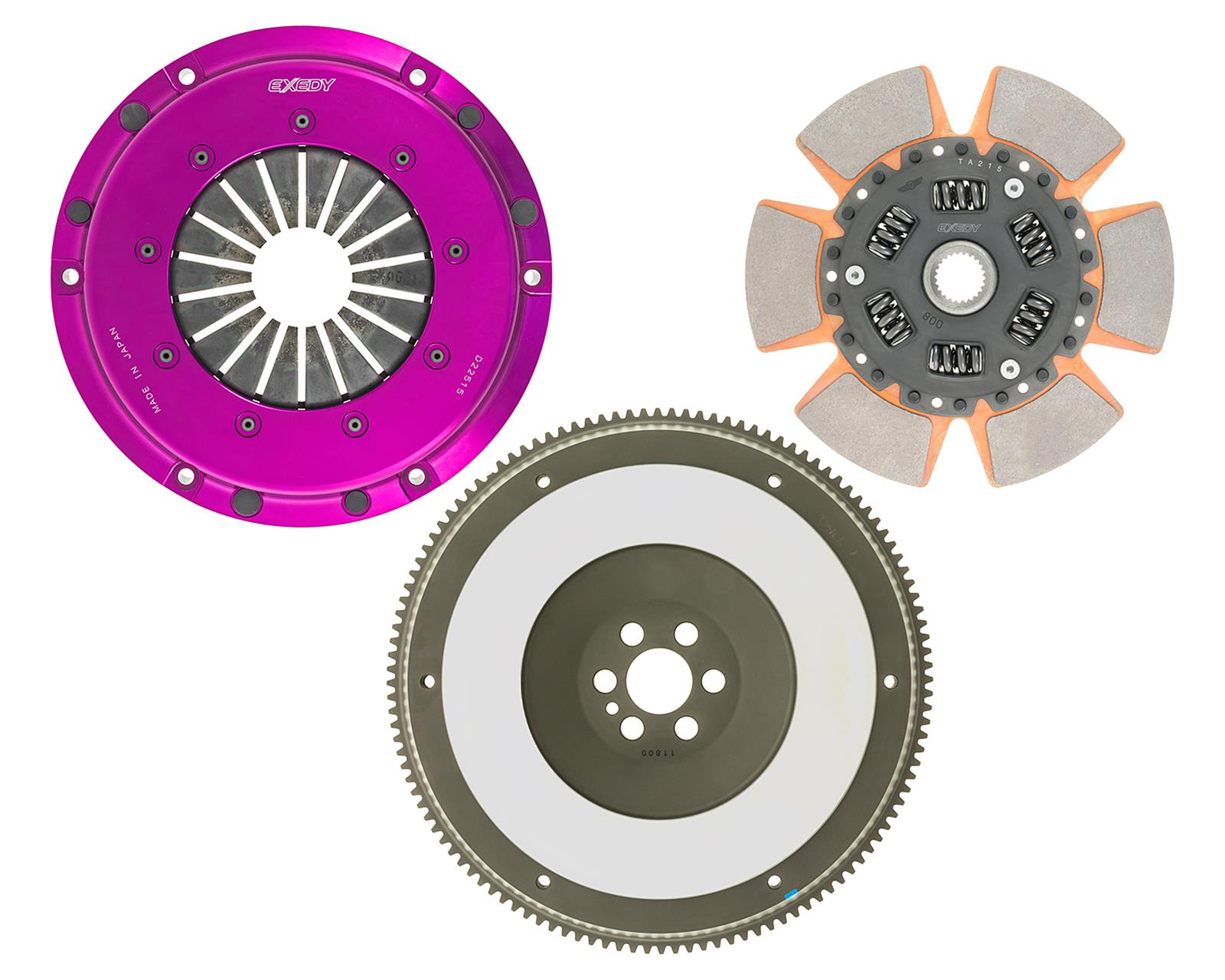 Exedy 1989-1993 Nissan Skyline GTR L6 Hyper Single Clutch Sprung Center Disc Push Type Cover thumbnail 3