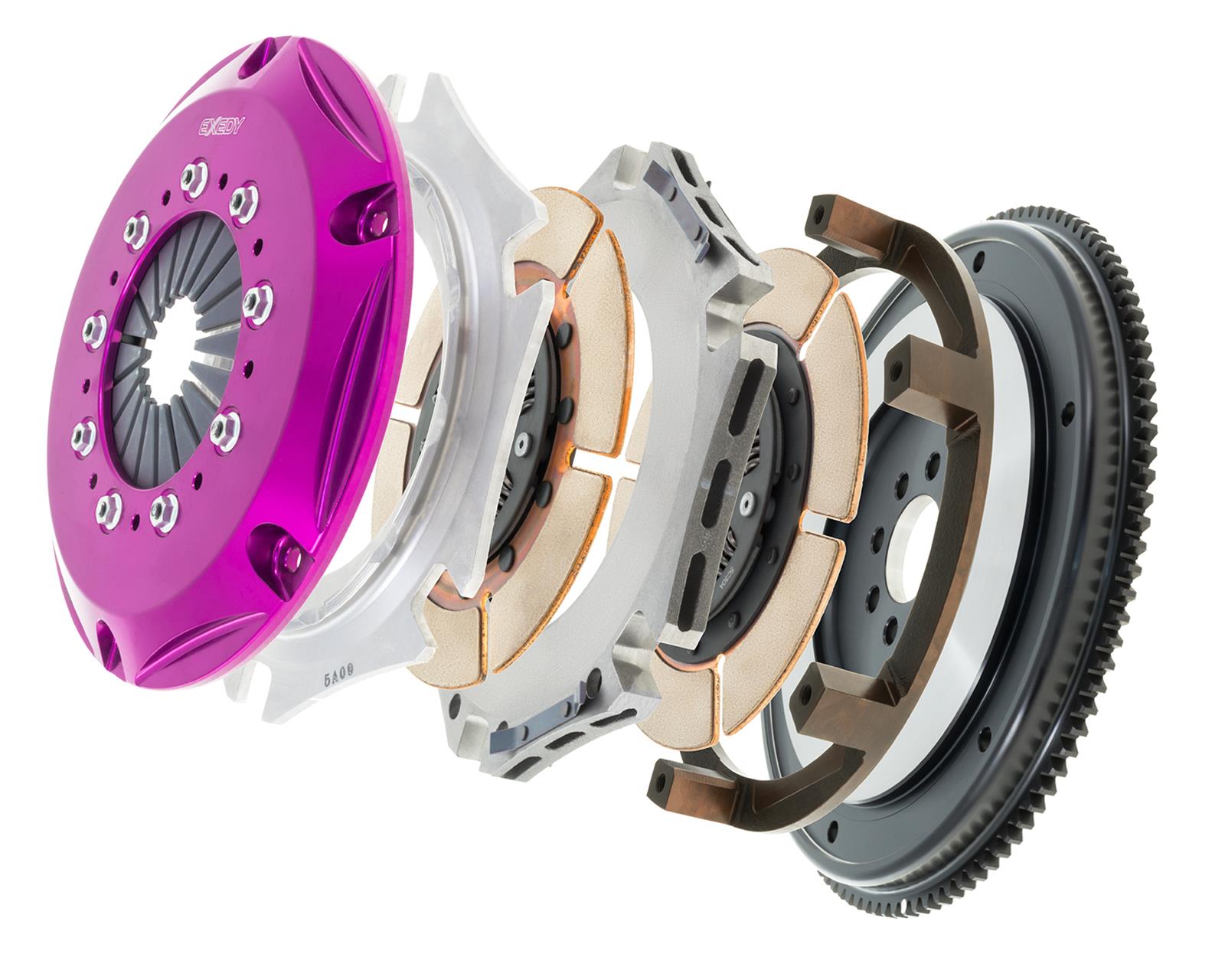 Exedy 1989-1994 Nissan 240SX Hyper Twin Cerametallic Clutch Sprung Center Disc Push Type Cover thumbnail 2