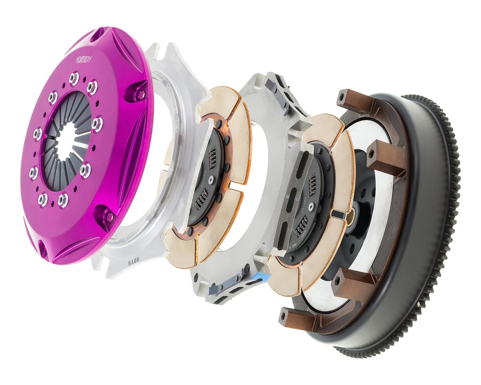 Exedy 1999-2002 Nissan Silvia L4 Hyper Twin Cerametallic Clutch Sprung Center Disc thumbnail 2