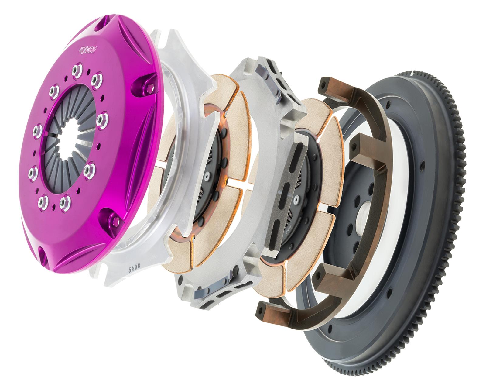 Exedy 1989-1993 Nissan Skyline GTR L6 Hyper Twin Cerametallic Clutch Sprung Center Disc Push Type thumbnail 2