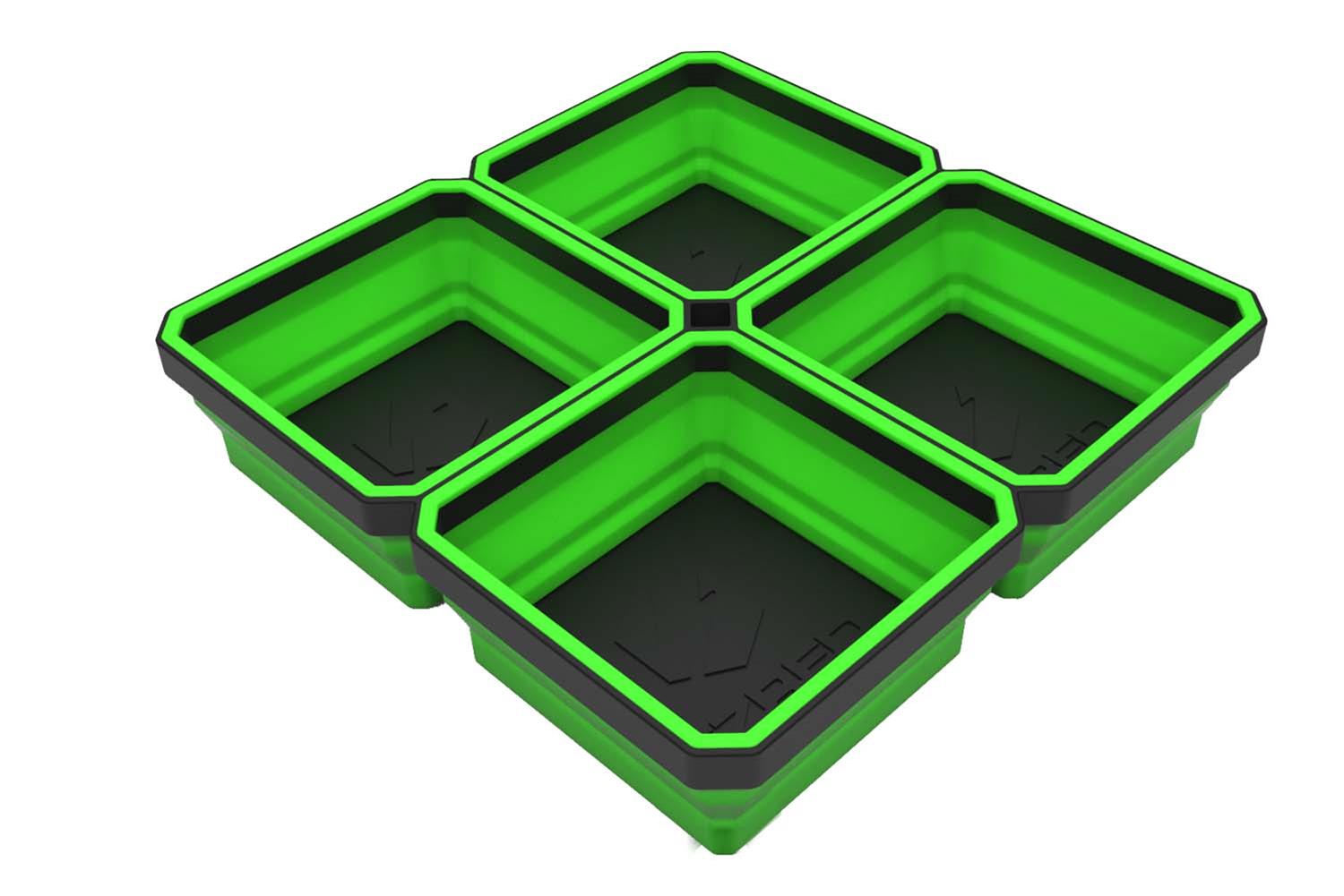 E-Z RED EZTRAY-QGR EZ Red Expandable Magnetic Quad Parts Trays