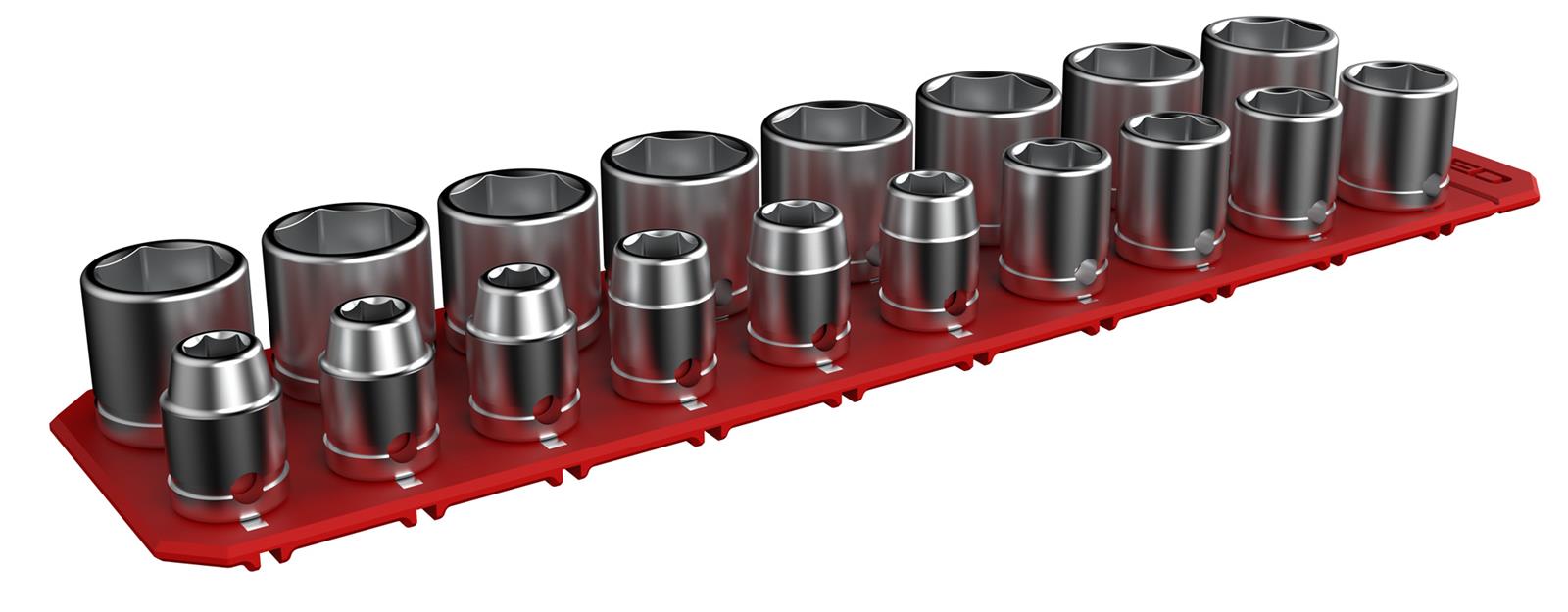 E-Z RED FSR18-R EZ Red Flexible Magnetic Double Socket Racks