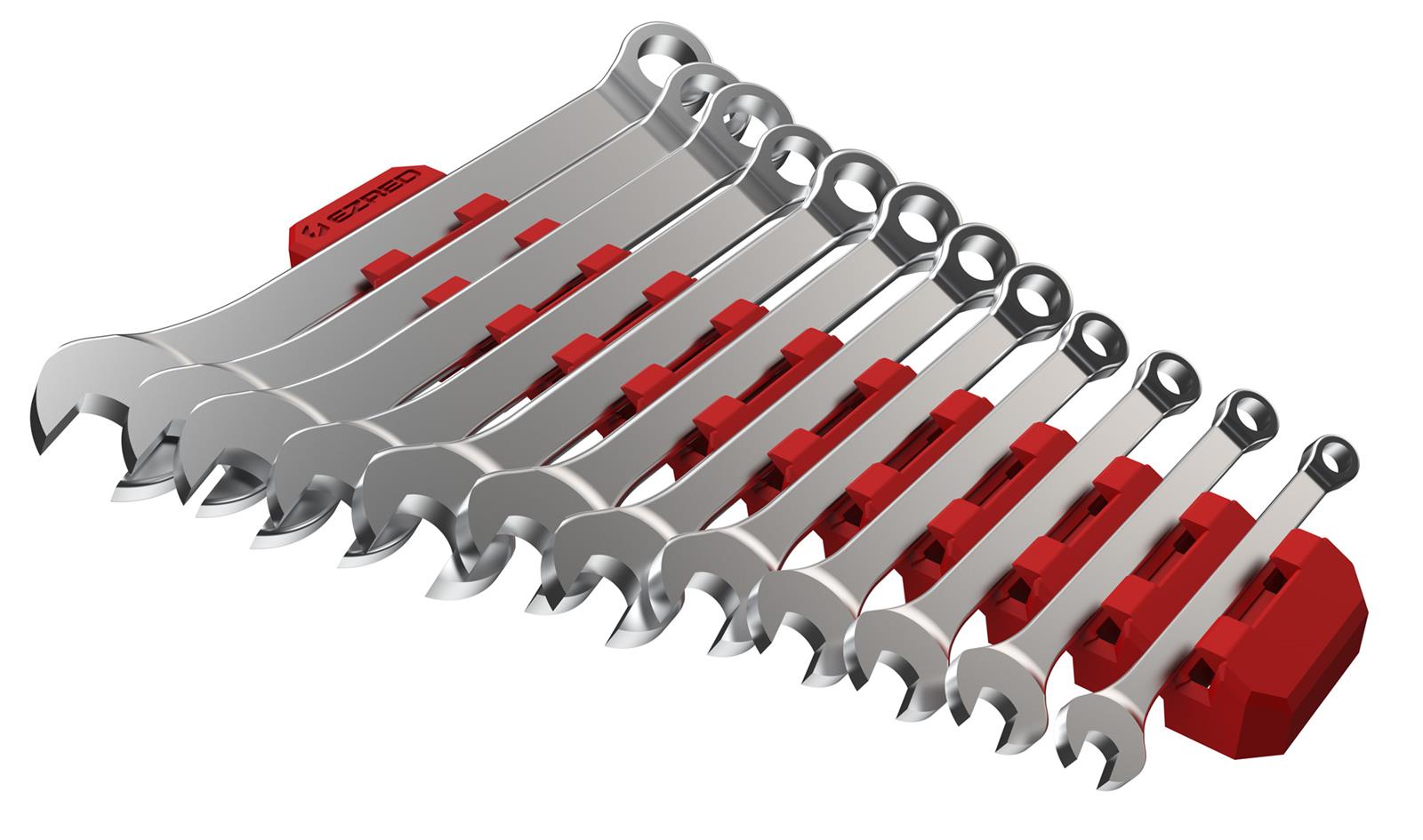 E-Z RED FWR12-R EZ Red Magnetic Flexible 12-Slot Wrench Holders