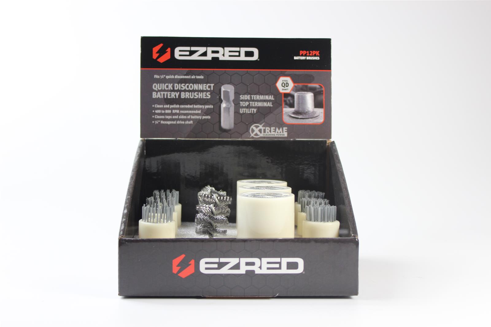 E-Z Red PP12PK Battery Brush Kit 