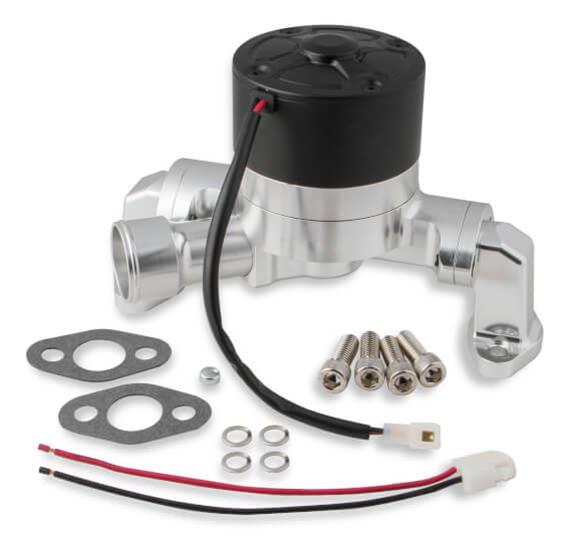Frostbite Electric Water Pumps 22-131 Pump, Billet Aluminum, Polished Finish, 50gpm, Chevy, Each