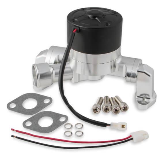 Frostbite Electric Water Pumps 22-133 Pump, Billet Aluminum, Polished Finish, 50gpm, Chevy, Each
