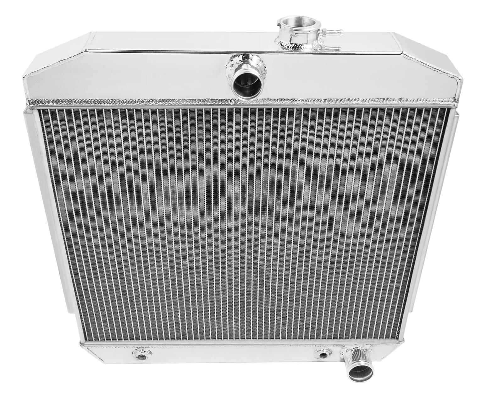 Frostbite Performance Cooling Aluminum Radiators FB106 Radiator, Aluminum, 2-Row, Polished, Downflow, Chevy, Each