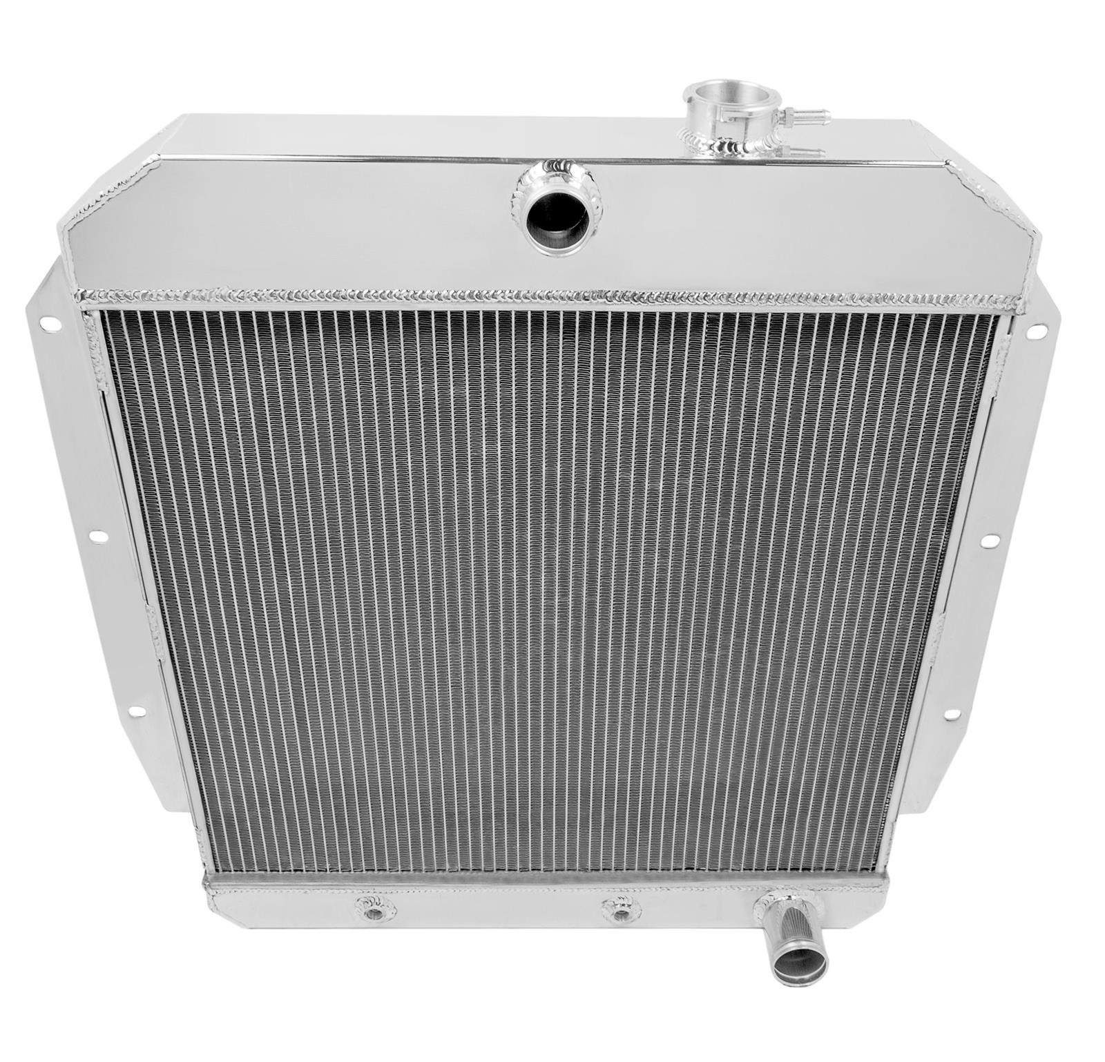 Frostbite Performance Cooling Aluminum Radiators FB109 Radiator, Aluminum, 2-Row, Polished, Downflow, Chevy, Each