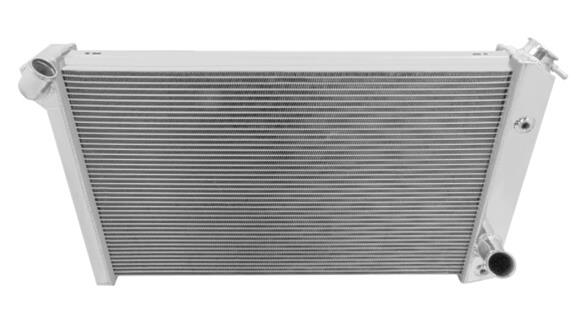 Frostbite Performance Cooling Aluminum Radiators FB249 Radiators, Crossflow, Saddle Mount Style, 3-row, Aluminum, Natural, Transmission Cooler, Chevrolet, Each thumbnail 2