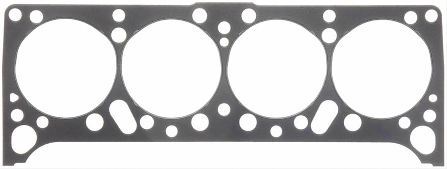 Fel-Pro Performance Head Gaskets 1016 Gasket, Composition Type, 4.300 in. Bore, .039 in. Compressed Thickness, Pre-Flattened Steel Wire Ring, Pontiac, 389/400/421/428/455, Each