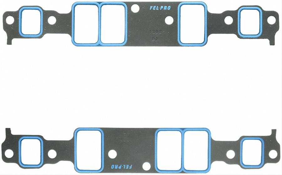 Fel-Pro Performance Intake Manifold Gasket Sets 1202 Gaskets, Manifold, Intake, Printoseal, 2.10 in. x 1.28 in. Port, .060 in. Thick, Chevy, 3.8/4.3L, V6, Set
