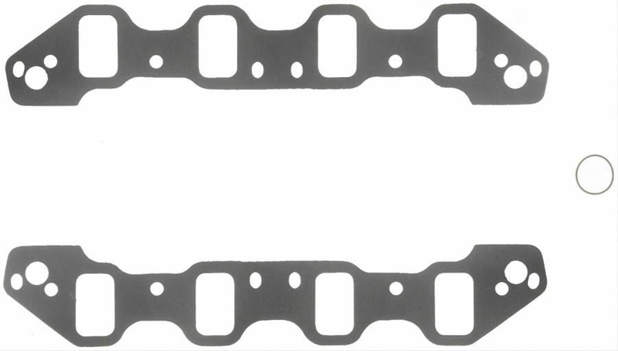 Fel-Pro Performance Intake Manifold Gasket Sets 1229 Gaskets, Intake, Cut to Fit, 2.20 in. x 1.35-1.83 in. Port, .060 in. Thick, Ford 302 SVO/351 SVO/351C, Set