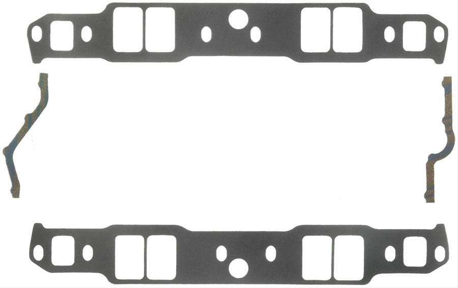 Fel-Pro Performance Intake Manifold Gasket Sets 1263 Gaskets, Manifold, Intake, 18 Degree, 2.02 in. x 1.31 in. Port, .060 in. Thick, Chevy, Small Block, Set