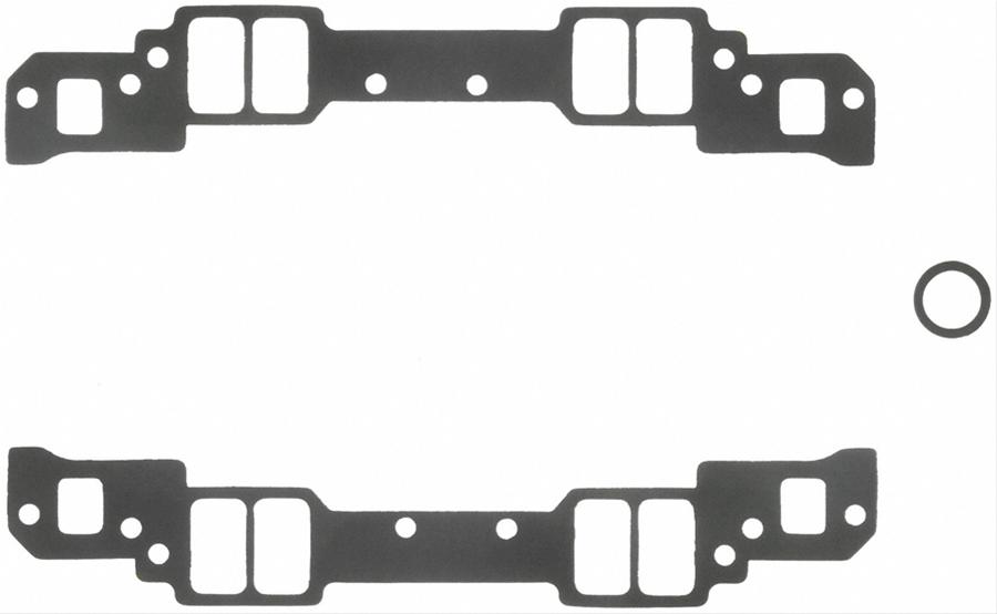 Fel-Pro Performance Intake Manifold Gasket Sets 1277 Gaskets, Manifold, Intake, 18 Degree, 2.15 in. x 1.25 in. Port, .030 in. Thick, Chevy, Small Block, Set