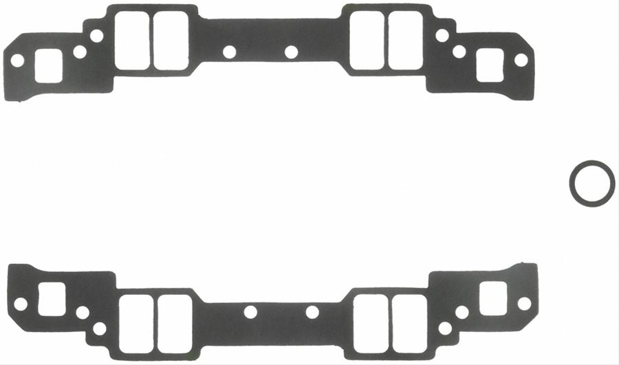 Fel-Pro Performance Intake Manifold Gasket Sets 1278 Gaskets, Manifold, Intake, 18 Degree, 2.15 in. x 1.25 in. Port, .045 in. Thick, Chevy, Small Block, Set