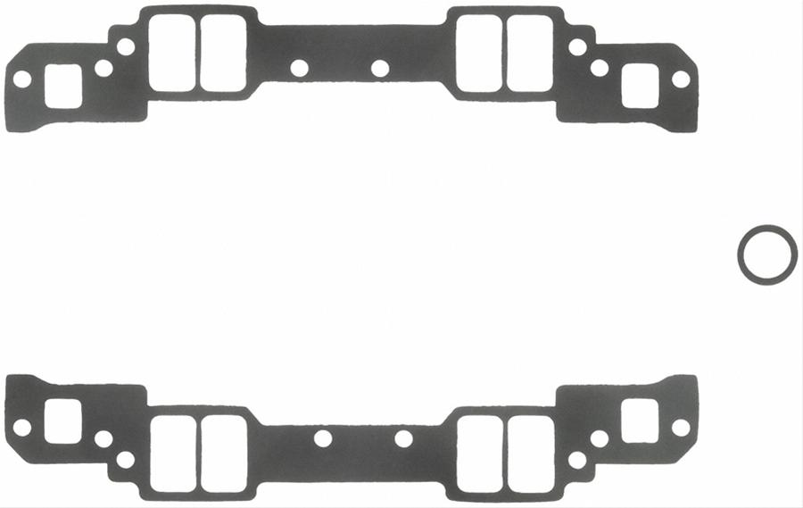 Fel-Pro Performance Intake Manifold Gasket Sets 1283 Gaskets, Manifold, Intake, 18 Degree, 2.15 in. x 1.25 in. Port, .090 in. Thick, Chevy, Small Block, Set