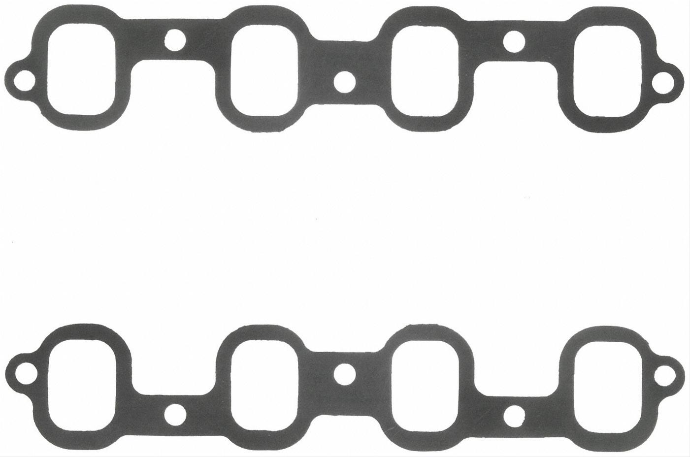 Fel-Pro Intake Manifold Gaskets 1382-3 Gaskets, Composite, Stock Port Style, Chevrolet, Small Block, Pair