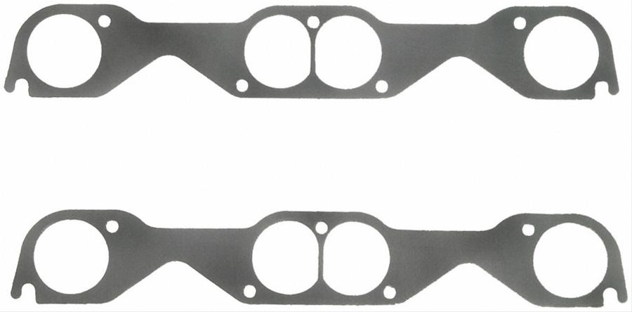 Fel-Pro Performance Exhaust Header Gasket Sets 1408 Gaskets, Header, Steel Core Laminate, Round Port, Chevy, Small Block, Set