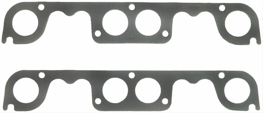 Fel-Pro Performance Exhaust Header Gasket Sets 1409 Gaskets, Header, Steel Core Laminate, Brodix Spread Port, Chevy, Small Block, Set