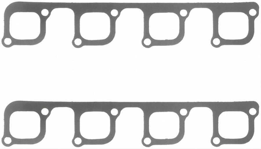 Fel-Pro Performance Exhaust Header Gasket Sets 1433 Gaskets, Header, Steel Core Laminate, Yates SVO Port, Ford, Small Block, SVO Yates Heads, Set