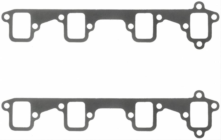 Fel-Pro Performance Exhaust Header Gasket Sets 1485 Gaskets, Header, Steel Core Laminate, Rectangular Port, Ford Big Block FE, 10/14-Bolt, Set