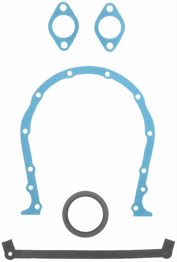 Fel-Pro Performance Marine Timing Cover Gaskets 17872 Gaskets, Cover, Composite, Rubber Seal, Chevy, 427/454/502, Kit