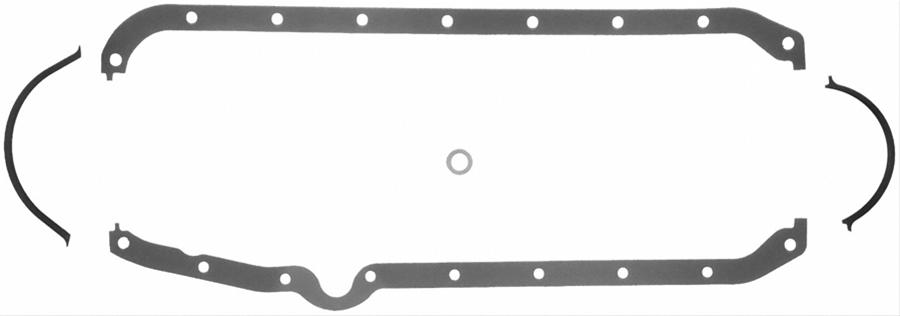 Fel-Pro Performance Oil Pan Gaskets 1802 Gasket, Multi-Piece, Cork/Neoprene, Chevy, Thin Seal, Kit