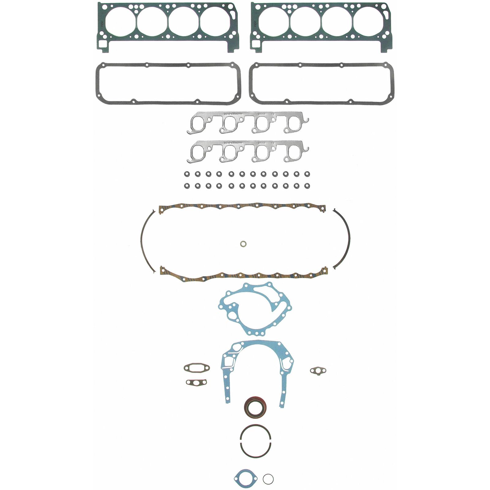 Fel-Pro 260-1125 Full Overhaul Gasket Set For Ford 289 302 5.0L 1962-1982 - KS2328 Replacement
