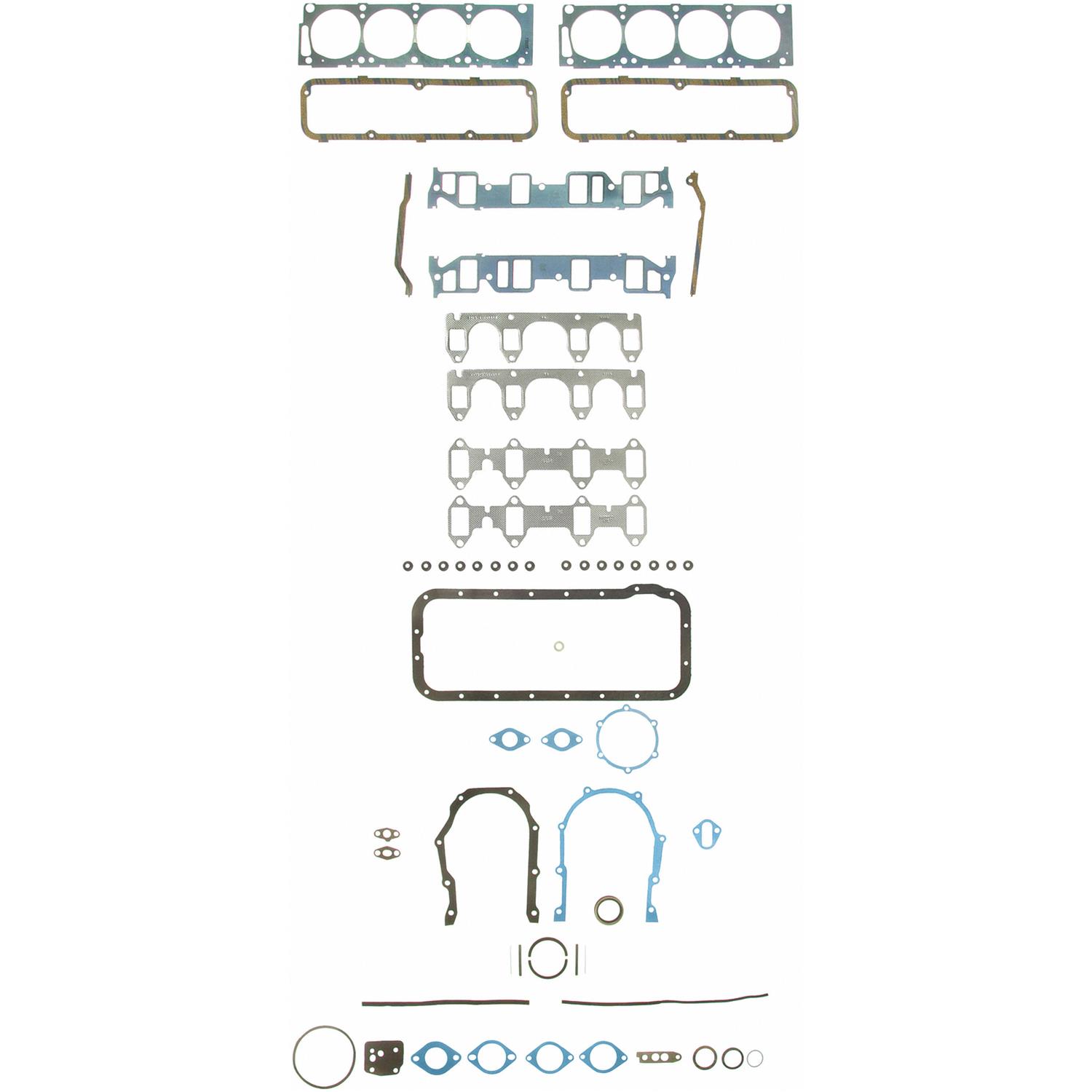 Fel-Pro Engine Gasket Kits FS 8554 PT Gaskets, Full Set, Ford, 332-428 FE, Set
