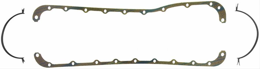 Fel-Pro Oil Pan Gaskets OS 30408 C Gasket, Multi-Piece, Cork/Rubber, Ford, Lincoln, Mercury, 429/460, V8, Each