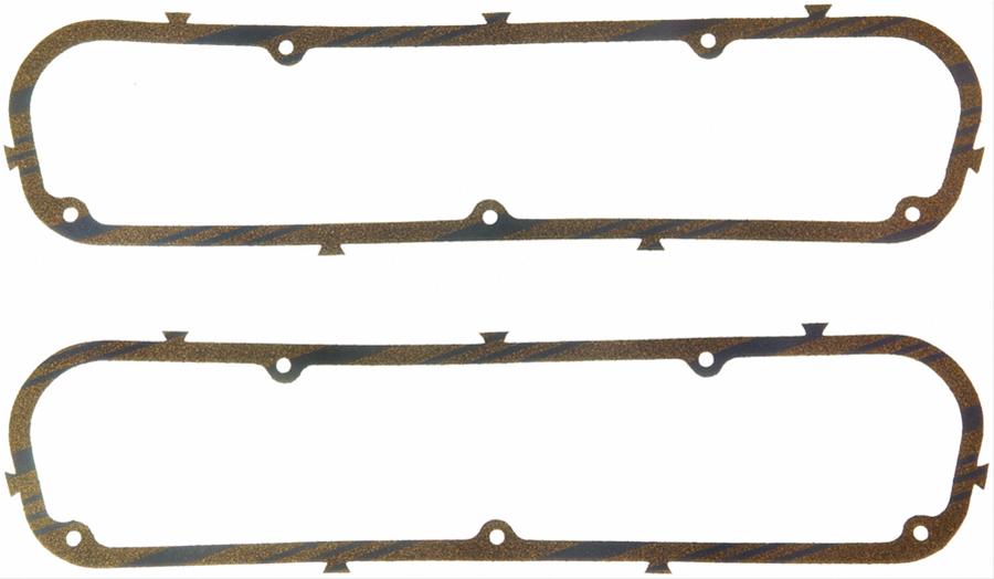 Fel-Pro PermaDryPlus Valve Cover Gaskets VS 13395 Gaskets, Blue Stripe Cork/Rubber, Chrysler, Dodge, Plymouth, V8, Pair