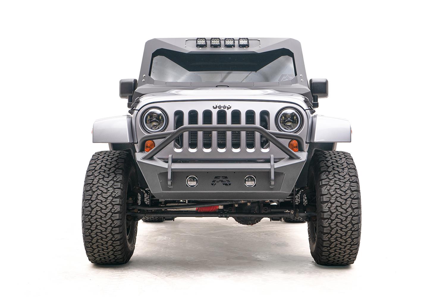 Fab Fours Inc. JK07-B1952-B Fab Fours Jeep JK Stubby Bumpers
