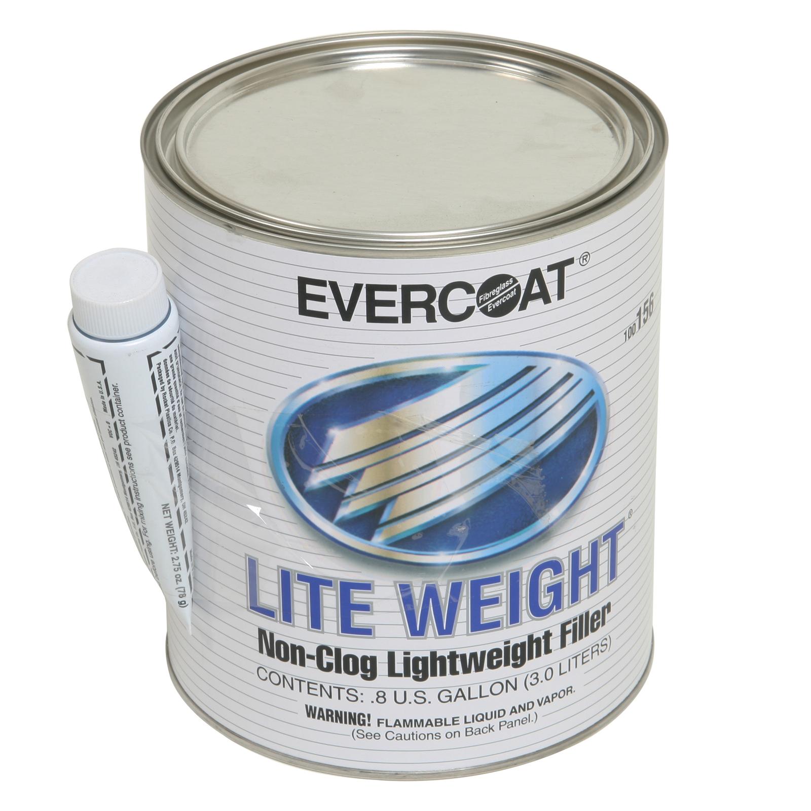  Evercoat Lite Weight Body Filler - Clog-Free Body Filler for  Aluminum, Fiberglass & More - 128 Fl Oz : Automotive