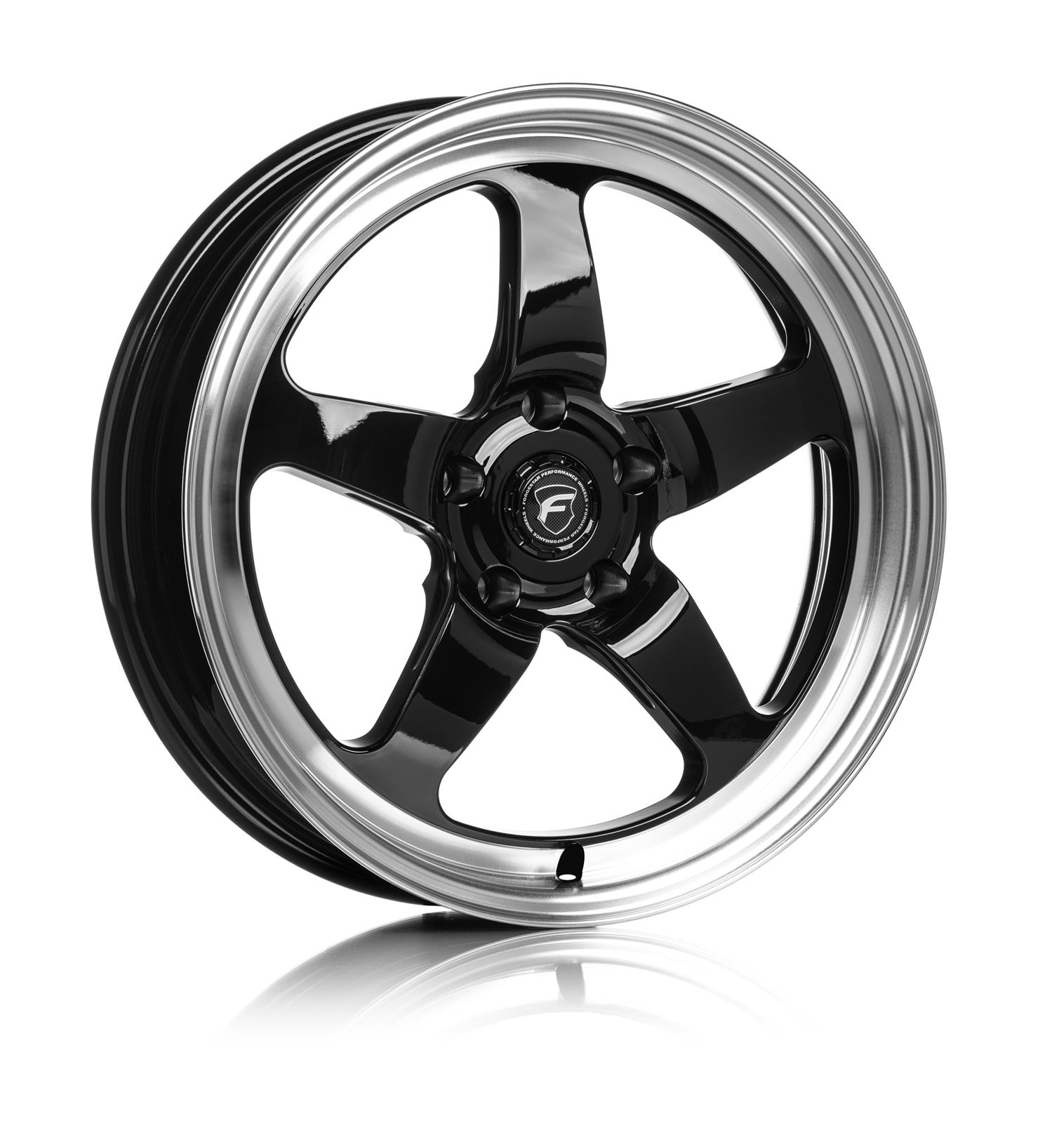 Wheels USA D5185037MC D5 Drag Gloss Black Machined