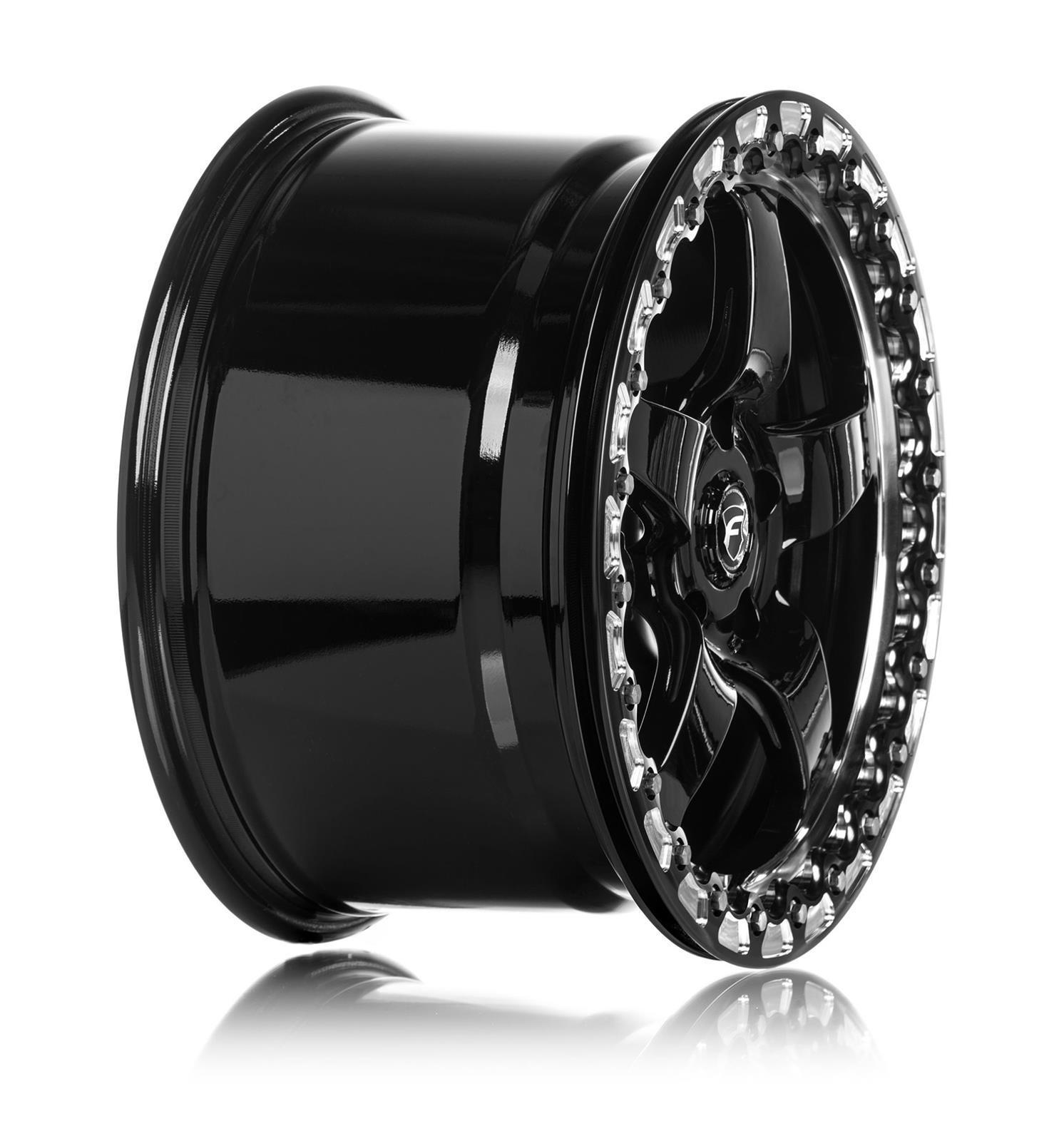 Forgestar D5 Beadlock 15x10 / 5x114.3 BP / ET25 / 6.5in BS Gloss Black Wheel thumbnail 2