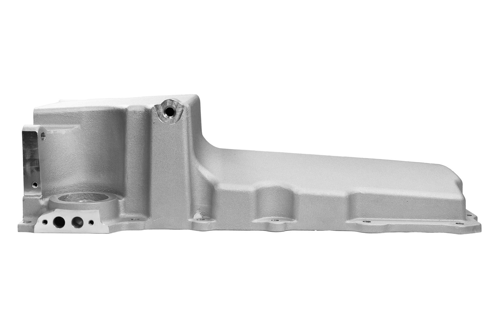 FiTech Plus LS Swap Oil Pans 130001 Pan, Engine Swap, Standard Profile, Cast Aluminum, Satin, 6.00 Quart Capacity, 4.25 in. Stroke Clearance, Chevy, LS, V8, Each thumbnail 7