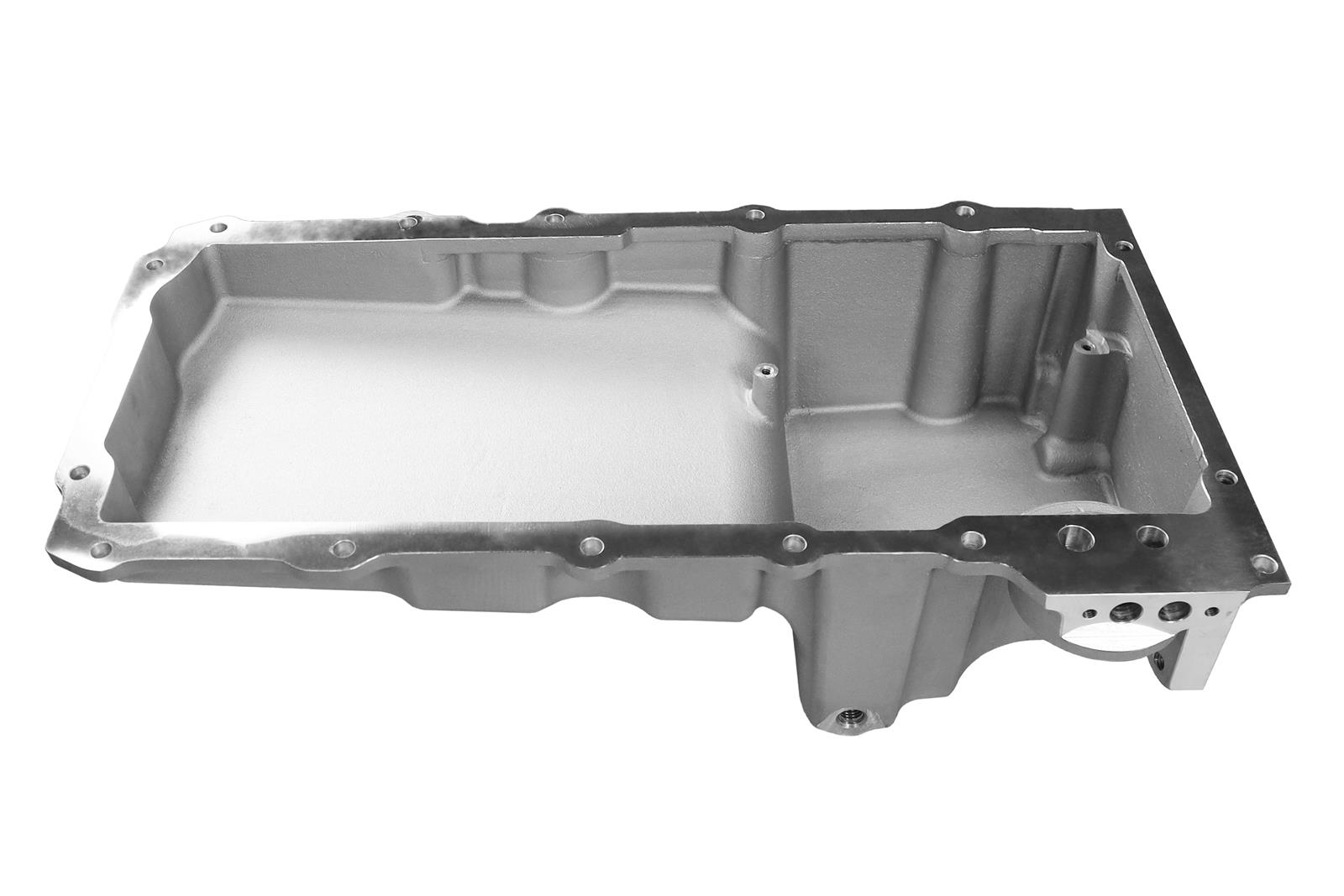FiTech Plus LS Swap Oil Pans 130001 Pan, Engine Swap, Standard Profile, Cast Aluminum, Satin, 6.00 Quart Capacity, 4.25 in. Stroke Clearance, Chevy, LS, V8, Each thumbnail 4
