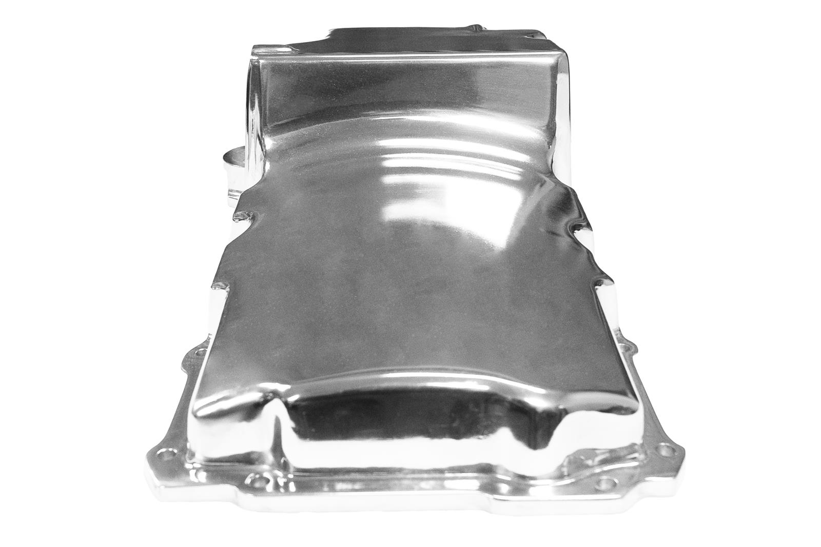 FiTech Plus LS Swap Oil Pans 130101 Pan, Engine Swap, Standard Profile, Cast Aluminum, Polished, 6.00 Quart Capacity, 4.25 in. Stroke Clearance, Chevy, LS, V8, Each thumbnail 4