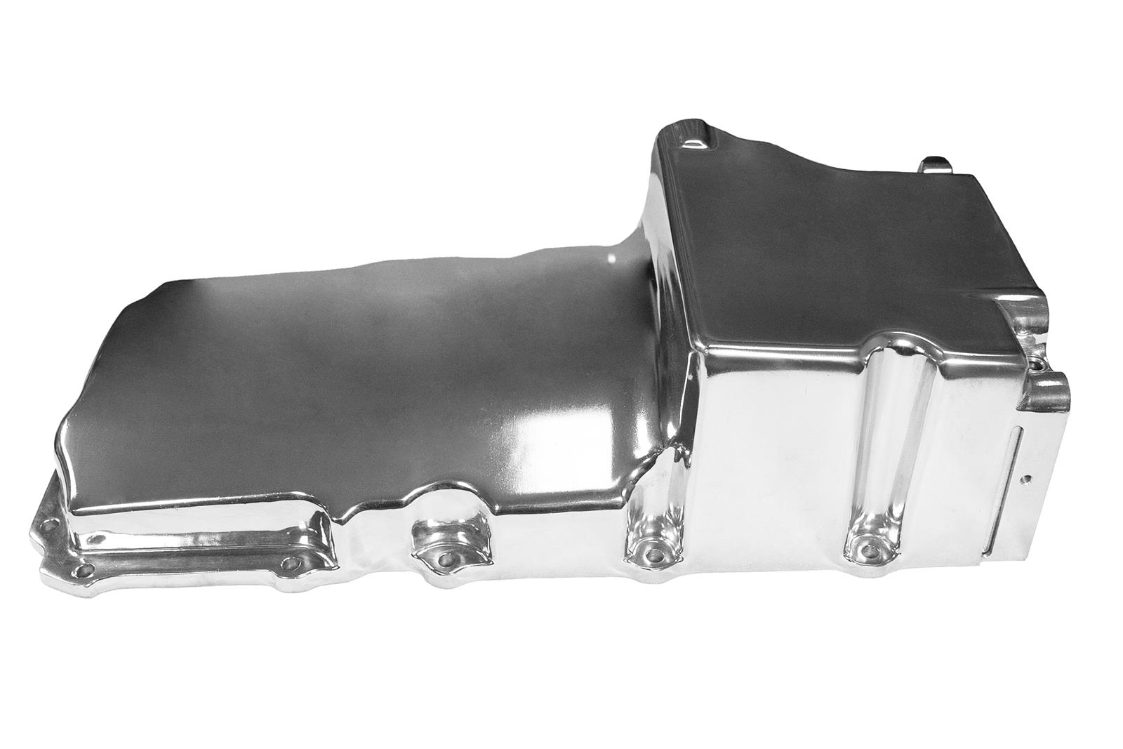 FiTech Plus LS Swap Oil Pans 130101 Pan, Engine Swap, Standard Profile, Cast Aluminum, Polished, 6.00 Quart Capacity, 4.25 in. Stroke Clearance, Chevy, LS, V8, Each thumbnail 7