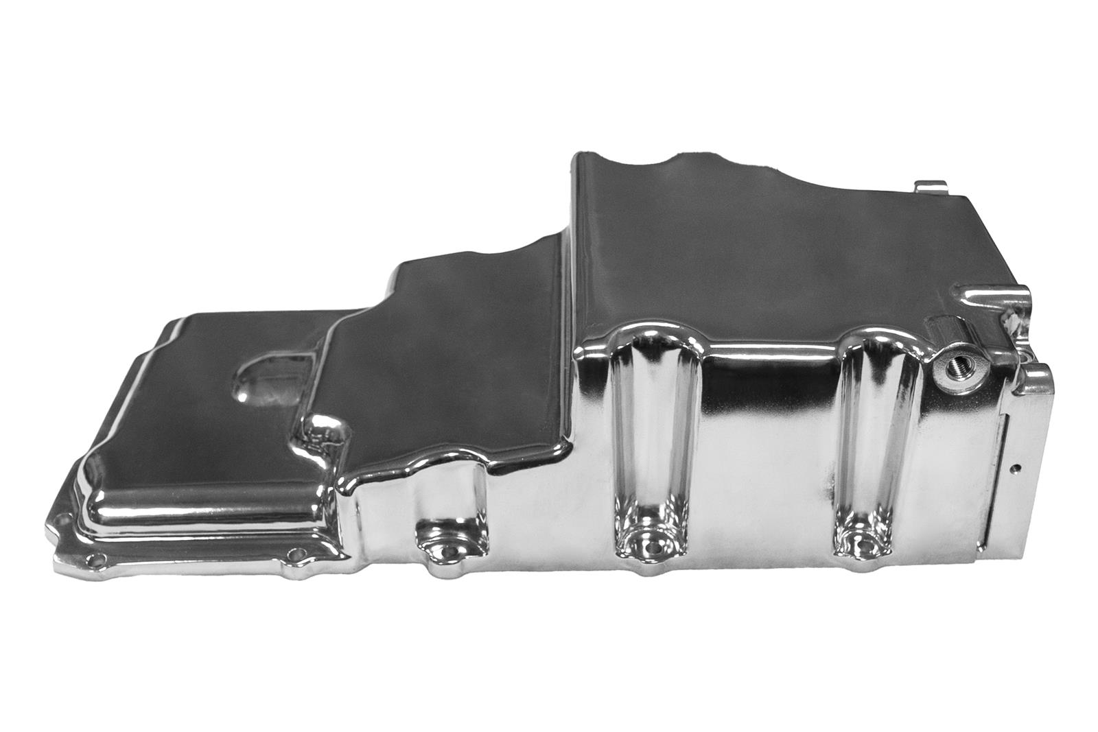 FiTech Plus LS Swap Oil Pans 130102 Pan, Engine Swap, Medium Profile, Cast Aluminum, Polished, 6.20 Quart Capacity, 3.62 in. Stroke Clearance, Chevy, LS, V8, Each thumbnail 9