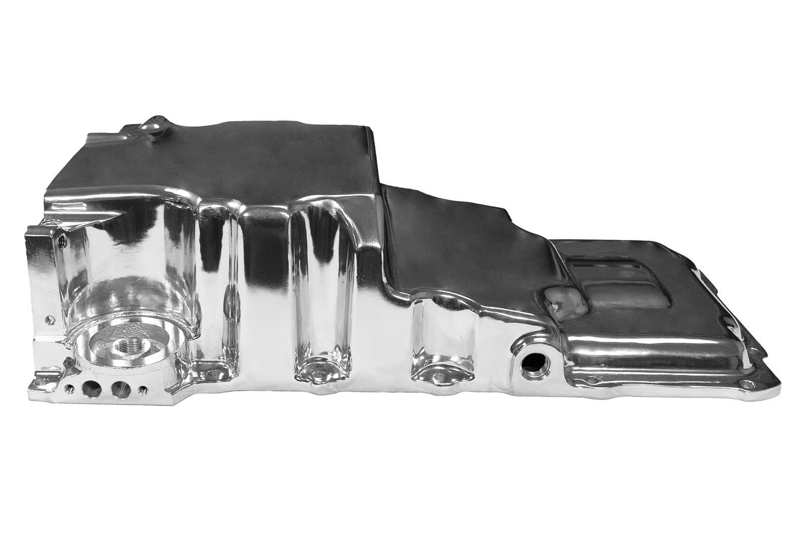 FiTech Plus LS Swap Oil Pans 130103 Pan, Engine Swap, Ultra Low Profile, Cast Aluminum, Polished, 6.10 Quart Capacity, 4.00 in. Stroke Clearance, Chevy, LS, V8, Each thumbnail 7