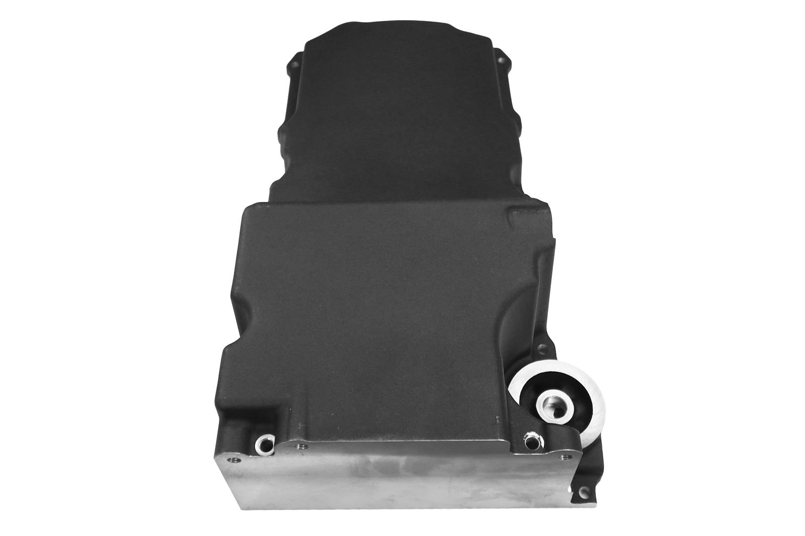 FiTech Plus LS Swap Oil Pans 130201 Pan, Engine Swap, Standard Profile, Cast Aluminum, Black, 6.00 Quart Capacity, 4.25 in. Stroke Clearance, Chevy, LS, V8, Each thumbnail 7