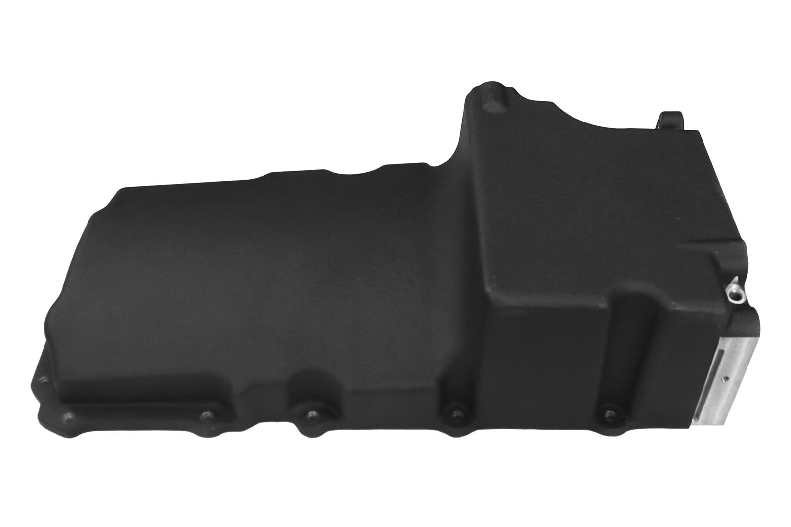 FiTech Plus LS Swap Oil Pans 130201 Pan, Engine Swap, Standard Profile, Cast Aluminum, Black, 6.00 Quart Capacity, 4.25 in. Stroke Clearance, Chevy, LS, V8, Each thumbnail 8