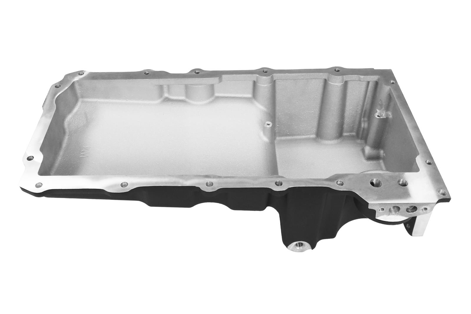 FiTech Plus LS Swap Oil Pans 130201 Pan, Engine Swap, Standard Profile, Cast Aluminum, Black, 6.00 Quart Capacity, 4.25 in. Stroke Clearance, Chevy, LS, V8, Each thumbnail 2
